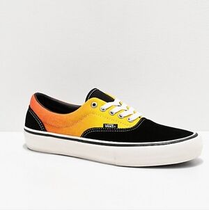 Pro Fade Vans Men's Black and Yellow-Orange Sneakers